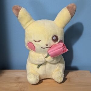 Pokemon Pikachu with Flower Plush 5" Tall
